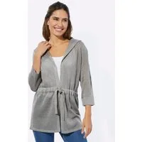 Sieh an! Strickjacke Strickjacke 3/4-Arm Ajour, Jersey