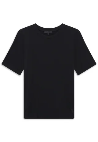 Bugatti Damen T-Shirt aus 100% Viskose mit Rundhalsausschnitt