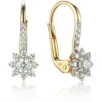 Stella-Jewellery Paar Ohrhänger 585er Gelbgold Ohrhänger mit Diamanten ca. 0,51ct. (Ohrhänger)
