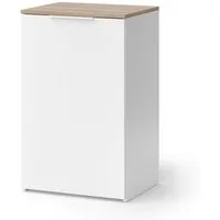 Vicco Kommode Wido, Weiß/Sonoma, 50 x 80 cm mit Regal (1 St)