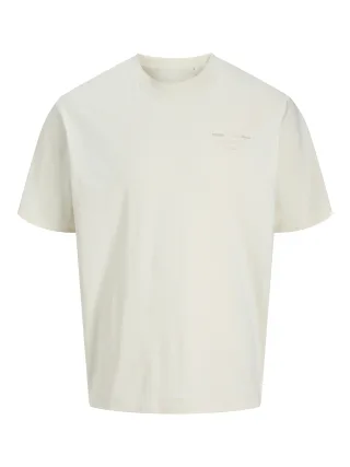 JACK&JONES - JJEURBAN EDGE STUDIO TEE SS O-NECK JNR antique white - Gr. - 176