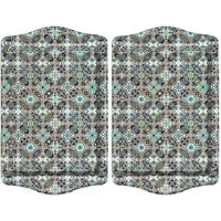 BOHORIA Dekotablett BOHORIA Design Serviertablett Tablett Dekoschale 2er Set