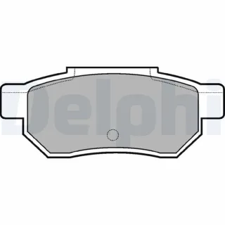 Delphi Bremsbel?ge hinten Honda Accord Civic Crx Integra Jazz Prelude