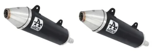 Sport Auspuff Arrow Thunder Aluminium BLACK Yamaha XT 660 X /R Bj.2004-2016 DM01 +ABE eintragungsfrei