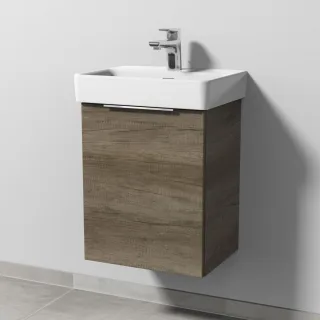Sanipa 3way Waschtischunterbau zu Laufen Pro S Waschtisch mit 1 Tür, Eiche-Nebraska UM78337