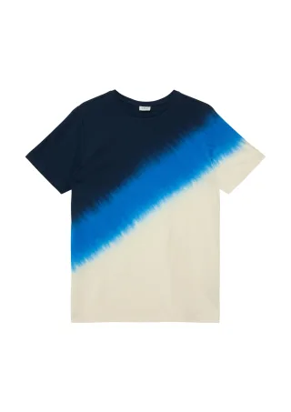s.Oliver - T-Shirt blau/creme/mehrfarbig - Gr. - 164