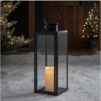 Lights4fun LED Laterne Große Malvern Batterie LED Laterne, LED fest integriert