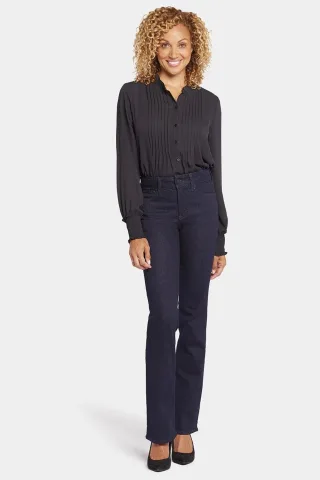 Barbara Bootcut Jeans Dunkelblau Premium Denim (Petite)