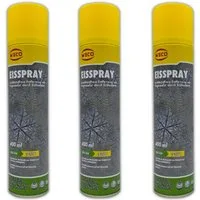 Weco Insektenspray Eisspray Insektenspray Ungezieferspray Insekten Fliegen Spray, 1.2 l, 3-St., 400 ml je Dose gegen Ungeziefer Vereist bei - 45°C