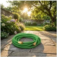 shop'n smile ideoon Gartenschlauch Flexibler Gartenschlauch 5&10m UV-beständig & 3-fache Ausdehnung, Extreme Haltbarkeit mit über 1.000 Dehnzyklen dank reißfestem Polyester-Mantel, Länge: 5 bis 15 m/Länge: 10 bis 30 m (Modular erweiterbar bis zu 100m