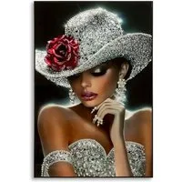 MF Wandbild Wandbild Orléans Rouge Étoile Glamour Frau 102x152cm, (1 St)