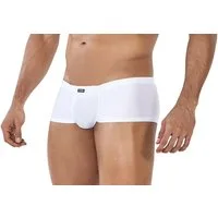 CUT4MEN Slip Weißer Hipster Brief Männer Slip blickdicht knapp geschnitten Herren U