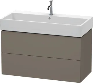 Duravit L-Cube Waschtischunterbau wandhängend Flanell Grau Seidenmatt 984x459x544 mm - LC627809090 LC627809090