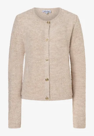 MORE & MORE - Bouclé-Cardigan braun - Gr. - 44