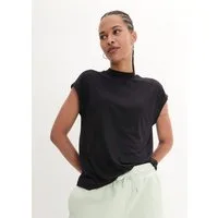 bonprix T-Shirt lässige Passform, Kurzarm, unifarben, aus Viskose