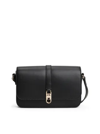 Tommy Hilfiger - Crossbody-Tasche mit Klappe und TH-Monogramm schwarz - Gr. - OS
