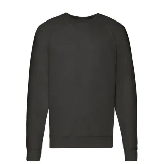 Fruit of the Loom - Pullover für Herren Raglanärmel (Schwarz)