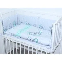 Primawela Beistellbett Baby Bettwäsche für Beistellbett mit Nestchen Spannbettlaken 6 teilig
