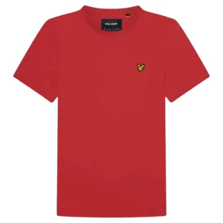 Lyle Scott Brand Gala Red T-Shirt mit Logo auf der Brust