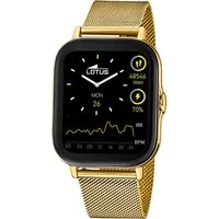 Lotus Multifunktionsuhr Lotus Herrenuhr Edelstahl gold Lotus, (Multifunktionsuhr), Herren Armbanduhr rund, groß (ca. 44,2mm), Edelstahl