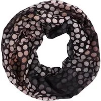 MIRROSI Loop Damen Schal Weich aus 100% Viskose Groß, Schlauchschal, Punktenmuster, (ca.60x80cm, zweimal um den Hals wickelbar), Damen Halstuch Stola ideal für Frühling,Sommer, Herbst oder Winter