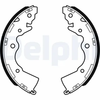 Delphi Bremsbacken hinten Hyundai Accent Kia Rio LS1996