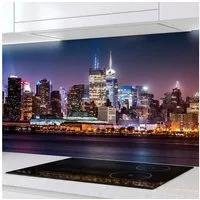 Rodnik Küchenrückwand New York, monolithische ABS-Platte mit Direktdruck, formstabil und langlebig