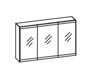 Artiqua LED-Spiegelschrank, Stahlgrau, 072-SDT-1-10-88 072-SDT-1-10-88
