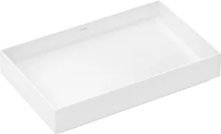Hansgrohe Xuniva Evo E Aufsatzwaschtisch 650/400 ohne Hahnloch und Überlauf, Weiß, 60326450 60326450