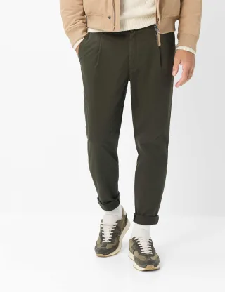 Brax Herren Chino Style TINO PINE, dunkelgrün, Gr. 33/32