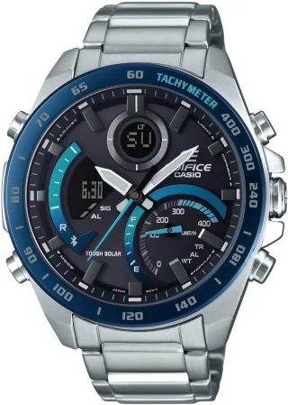 Casio Edifice Silber Herren Armbanduhr ECB-900DB-1BER