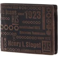 H.I.S Geldbörse Flap Wallet, aus echtem Rindsleder