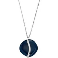 SKAGEN Kette mit Anhänger Schmuck Geschenk Edelstahl Halskette SOFIE SEA GLASS, mit Glasstein
