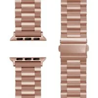 Nalia Smartwatch-Armband Apple Watch 49mm/46/45/44/42(Serie 1-3), Edelstahl Ersatzband / für Business & Freizeit / Rostfrei & Kratzfest