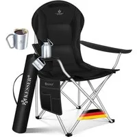 KESSER Campingstuhl, faltbarer Klappstuhl bis150kg belastbar Angelstuhl Faltstuhl