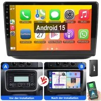 ESSGOO Für Skoda Fabia II 2008-2013 Carplay Android 15 Bluetooth Autoradio (RDS, 4+64GB optional, FM, AM, 2 DIN Carplay Android Auto Bluetooth WIFI SWC Navigationsgeräte)