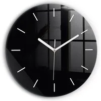 Tulup Wanduhr Glasrunde Uhr Moderne Glaswanduhr 60cm Uhr aus Gehärtetem Glas