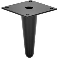 Prima-Online Möbelfuß Metallfüße gerade Möbelfüße Schrankfuß Sofafuß H: 10-23cm Schwarz
