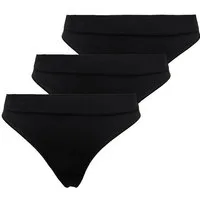 ONLY T-String ONLVICKY RIB S-LESS THONG 3-PK NOOS (Packung, 3-St)