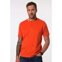 JP1880 T-Shirt Henley Basic Knopfleiste Halbarm