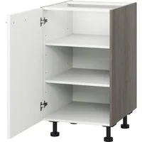 KOCHSTATION Unterschrank KS-Trea U60 zwei Einlegeböden, Breite 60 cm, Höhe 75 cm, mit verstellbaren Füßen