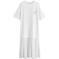 Next Midikleid 2-in-1-T-Shirt-Kleid mit Spitze in Midilänge (1-tlg)