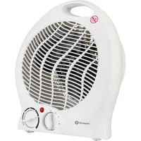 HEIMWERT Infrarotstrahler Elektroheizung Heizlüfter 2000 Watt Schnellheizer, energiesparend 2 Heizstufen 2in1 Kühlfunktion 22x29x13 cm