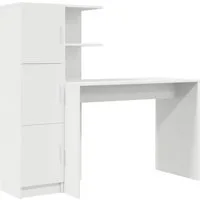 vidaXL Schreibtisch Schreibtisch Weiß 133,5 x 50 x 124 cm 2 stk. (2-St)