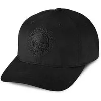 HARLEY-DAVIDSON Baseball Cap Willie G® Skull Logo Cap Biker Kappe Motorrad Basecap Cappy mit Logostickerei