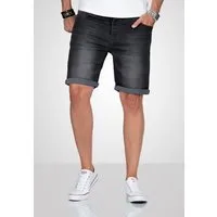 Alessandro Salvarini Shorts A. Salvarini Herren Jeans Shorts kurze Hosen mit Knopfverschluss
