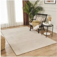 Carpetilla Teppich Teppich Wellenmuster Wohnzimmer Weich Qaulitativ Robust, Teppich Wohnzimmer 3D effekt Boho Einfarbig hoch-tief Wellen