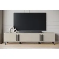 Home affaire Lowboard Helsinki, TV-Kommode Breite 180cm (1 St), modernes Design, 3 Klapptüren