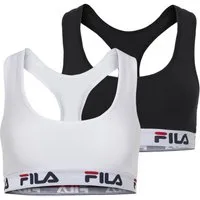 Fila Sport-BH JUNIOR GIRL BRA (2er Pack) nahtlos, Racerback-Rücken, Unterbrustband mit Logoschriftzug