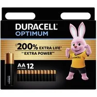 Duracell Duracell Optimum Mignon (AA)-Batterie Alkali-Mangan 1.5 V 12 St. Batterie